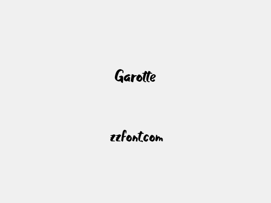 Garotte