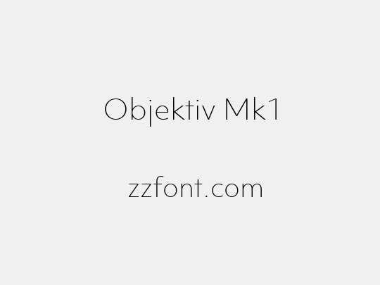 Objektiv Mk1