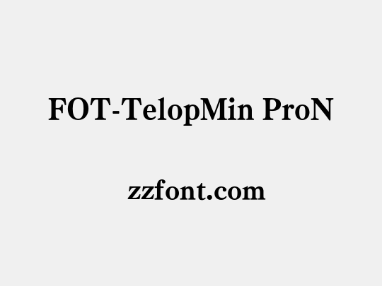 FOT-TelopMin ProN