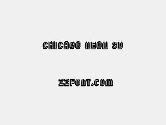 Chicago Neon 3D