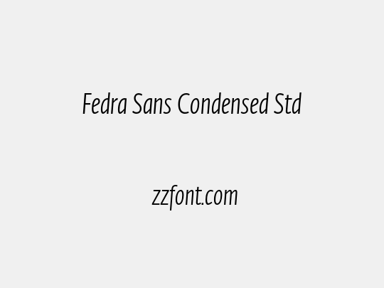 Fedra Sans Condensed Std