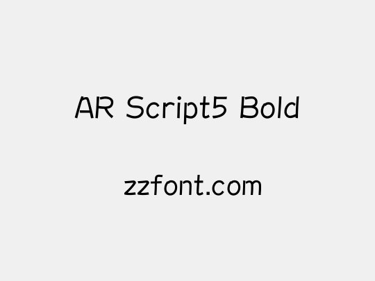 AR Script5 Bold