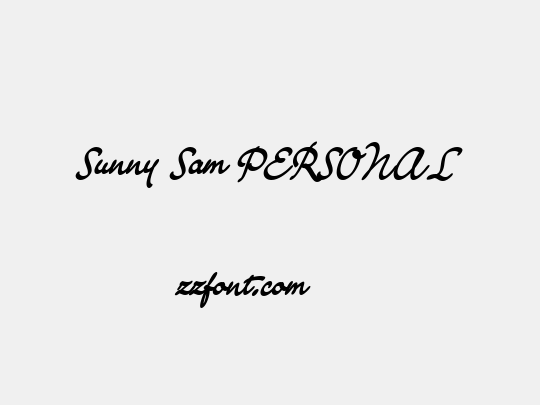 Sunny Sam PERSONAL