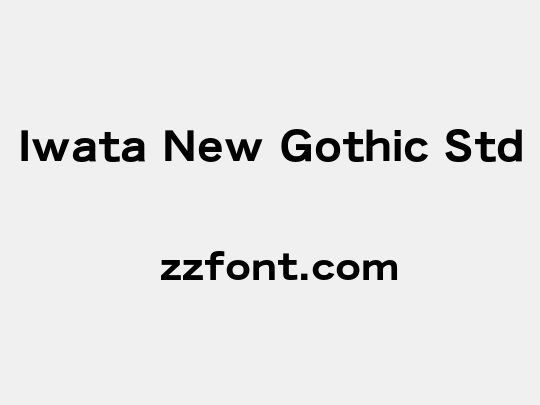 Iwata New Gothic Std