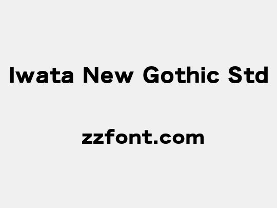 Iwata New Gothic Std