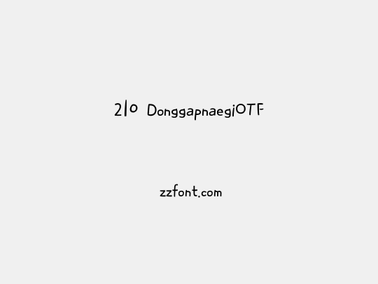 210 DonggapnaegiOTF