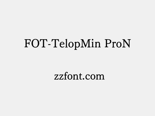 FOT-TelopMin ProN