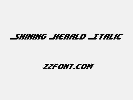 Shining Herald Italic