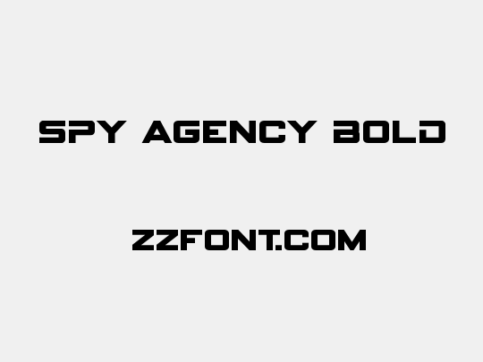 Spy Agency Bold