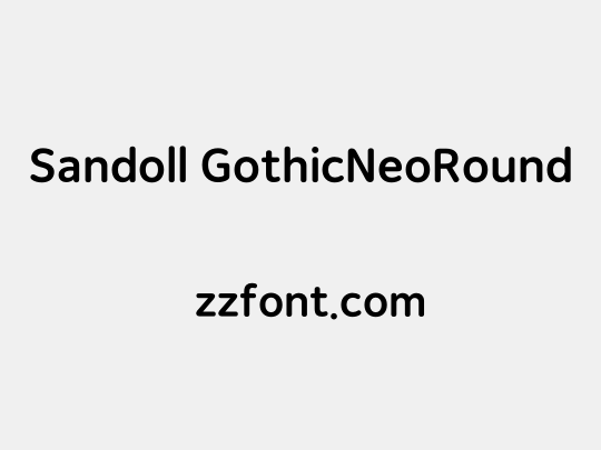 Sandoll GothicNeoRound