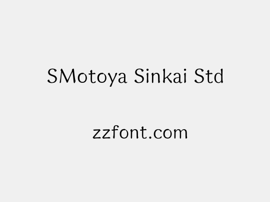 SMotoya Sinkai Std