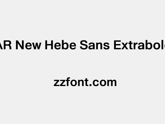 AR New Hebe Sans Extrabold