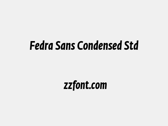 Fedra Sans Condensed Std