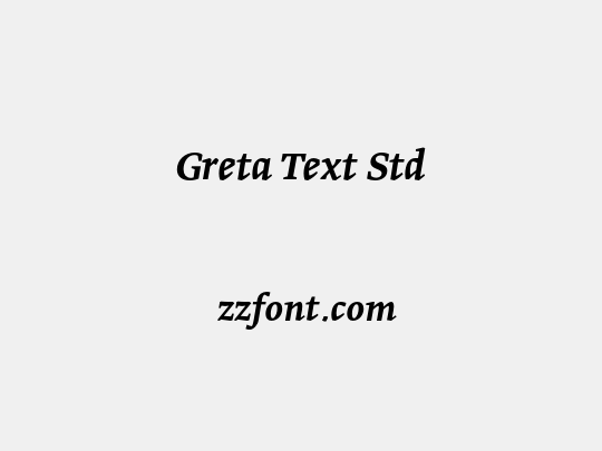 Greta Text Std