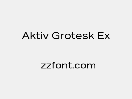 Aktiv Grotesk Ex