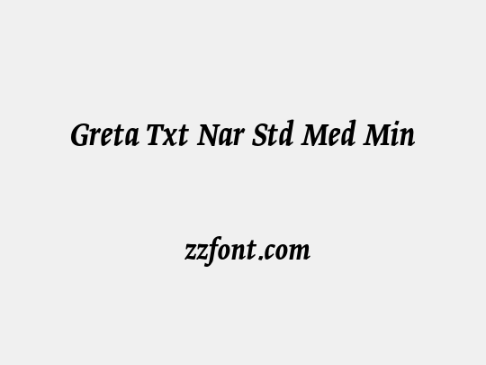 Greta Txt Nar Std Med Min