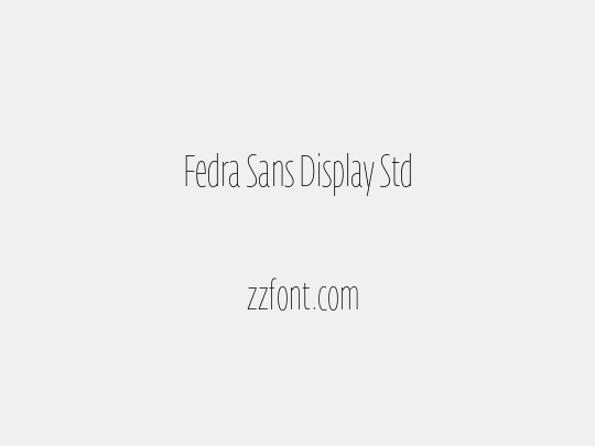 Fedra Sans Display Std