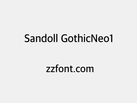 Sandoll GothicNeo1