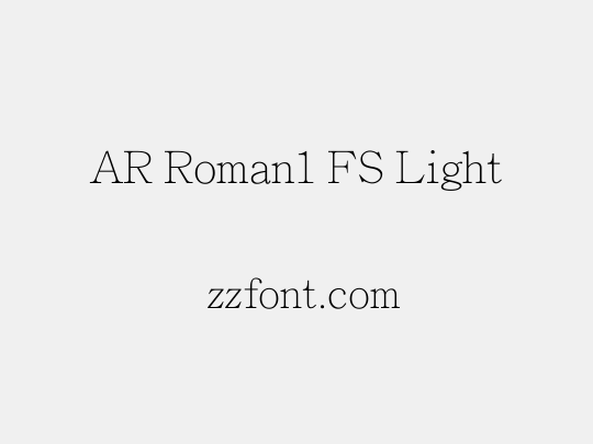 AR Roman1 FS Light