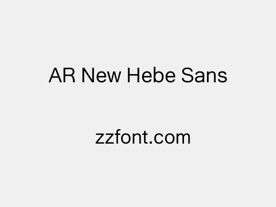 AR New Hebe Sans