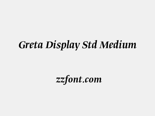 Greta Display Std Medium