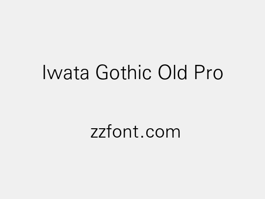 Iwata Gothic Old Pro