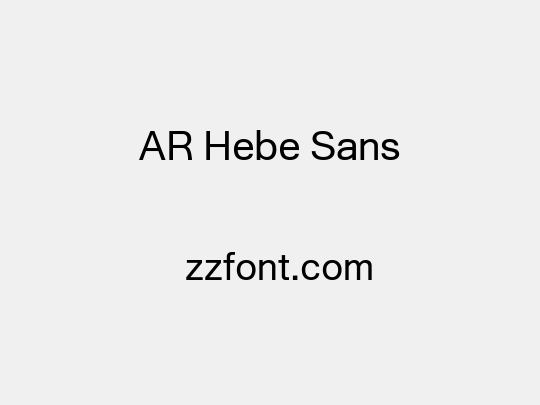 AR Hebe Sans