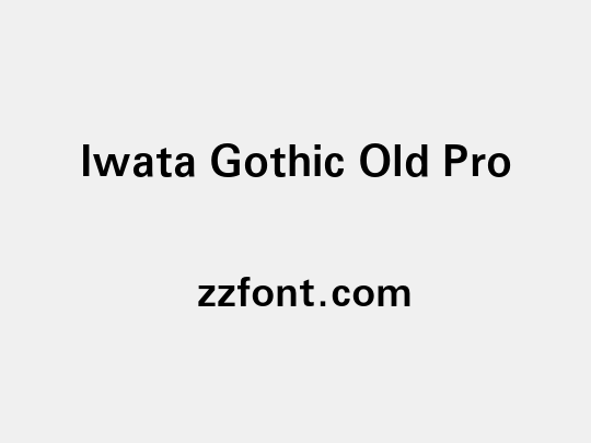 Iwata Gothic Old Pro