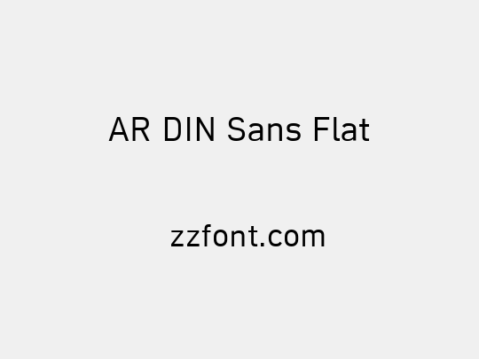 AR DIN Sans Flat