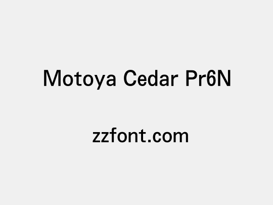 Motoya Cedar Pr6N