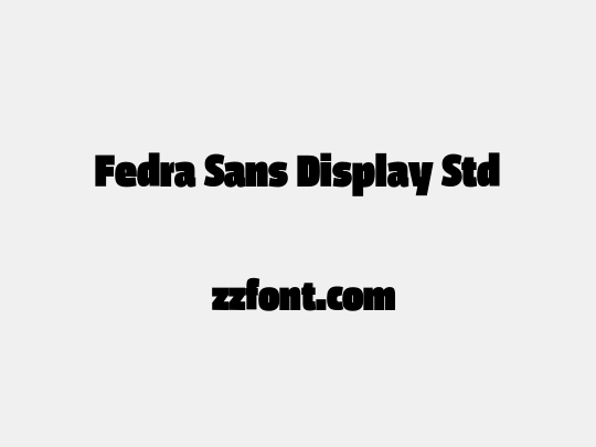 Fedra Sans Display Std