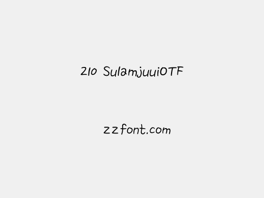 210 SulamjuuiOTF