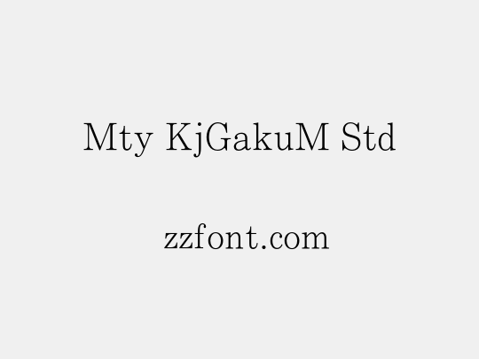 Mty KjGakuM Std