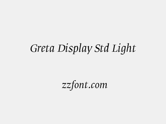 Greta Display Std Light