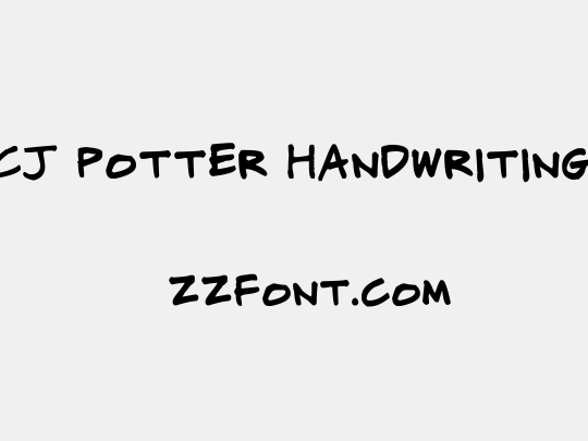 CJ Potter Handwriting