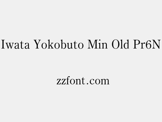 Iwata Yokobuto Min Old Pr6N