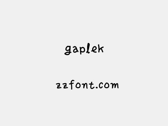 gaplek