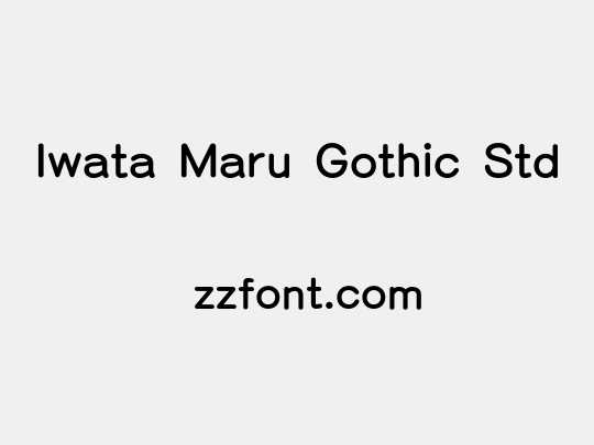 Iwata Maru Gothic Std