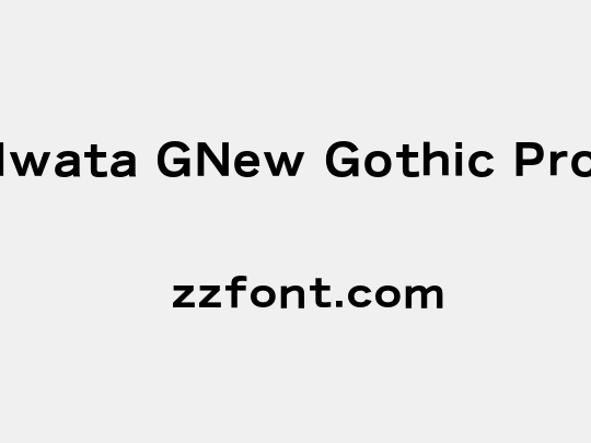 Iwata GNew Gothic Pro