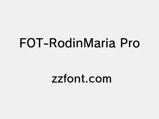 FOT-RodinMaria Pro